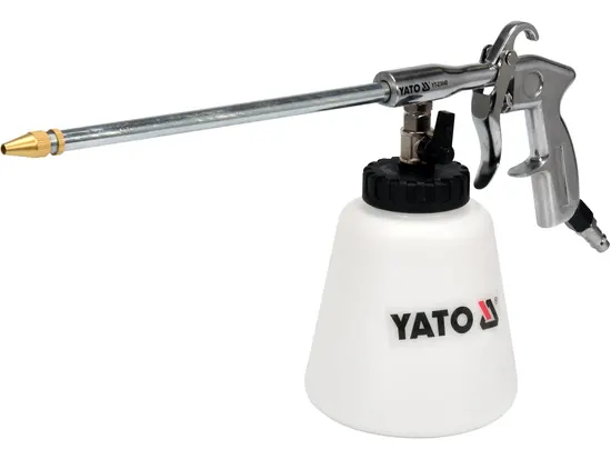 Пістолет пневматичний для утворення піни YATO : бак- 1 л, сопло- 220 мм, 113 л/хв, 0.62 МПа [10]