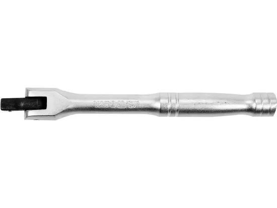 Вороток шарнірний YATO : квадрат M= 1/4", L= 140 мм [10/100/200]