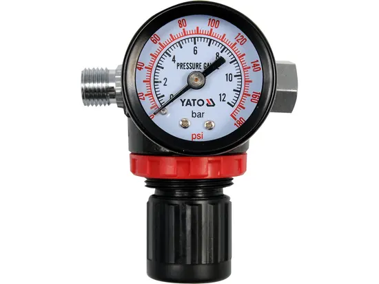 Клапан редукц. пневмат-й з манометром YATO, 1/4", P= 1.2 MPa [25/50]