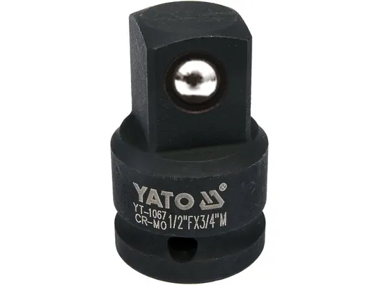 Перехідник ударний YATO : квадрат 1/2" - 3/4", L= 48 мм [40/160]