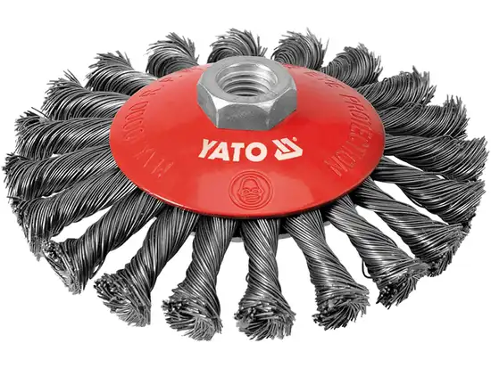 Щітка - крацовка YATO дискова Ø=125мм [8/48]