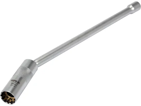 Ключ до свічок, магнітний YATO : 3/8", 18 х 300 мм [10/40]