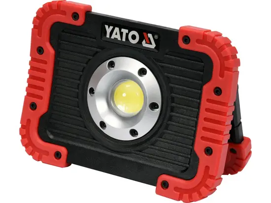 Прожектор діодний, переносний YATO акумулятор 3.7 В, 4.4 АГод; 10 Вт, 800 Lm, кабель USB [6]