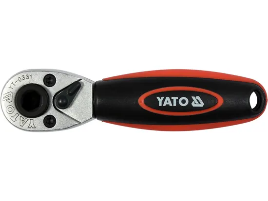 Тріщатка YATO : квадрат 1/4", L= 136 мм, 72T [48]