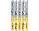 Полотна для лобзика T101DP MILWAUKEE, 75мм/ крок зуба 4мм, (5шт), (деревина, прямий різ) — Photo 4