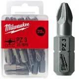Біта MILWAUKEE, PZ3, 25мм, (25шт), пластикова коробка — Photo 2