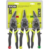 Ножиці по металу (набір 3шт) RYOBI (ліві, праві, прямі) — Photo 2