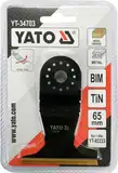 Полотно-насадка різальне біметал для реноватора YT-82223 YATO по дереву і металу l=90мм, w=65мм [10] — Photo 7