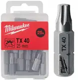Біта MILWAUKEE, TX40, 25мм, (25шт) — Photo 2