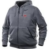 Куртка (толстовка) з електропідігрівом акумуляторна MILWAUKEE, M12 HH GREY3-0 (XL), сіра — Photo 12