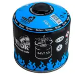 Балон газовий 1-разовий VIROK з різьбою (7/16) 500g/870ml. для плит/кемпінгу (EN417) BUTAN [12] — Photo 3