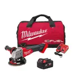 Шліфувальна машина кутова акумуляторна безщіткова MILWAUKEE, M18 FSAG125X-501BRF, діаметр 125мм, 1200Вт, (зарядний пристрій M12- — Photo 5