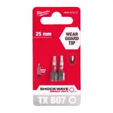 Біта SHOCKWAVE MILWAUKEE, TX BO7, 25мм, (2шт) — Photo 3