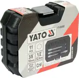 Насадки 6-гранні для гальмівних супортів авто YATO: квадр- 3/8", 1/2", 7- 22 мм, 11 шт [20] — Photo 9