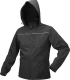 Куртка робоча SOFTSHELL з прикріпн капюшоном YATO розм S, чорна, 3 кишені, 96% поліест і 4% спандекс — Photo 8
