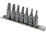 Набір естракорів гвинтів YATO торцеві з TORX спіральні квадрат 1/4", 7 шт [15] — Photo 5