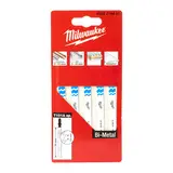 Полотна для лобзика T101A Bi-Metal MILWAUKEE, 75мм/ крок зуба 2,5мм, (5шт), (універсальні) — Photo 2