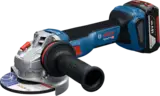 Акумуляторна бещіткова кутова шліфмашина Bosch GWS 18V-11 S + (1x акумулятора GBA 18V 5.0Ah + Професійний шкидкозарядний пристрій GAL 1880 CV + L-BOXX 136) — Photo 4