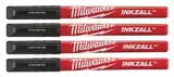 Набір маркерів Fine Tip InkZAll MILWAUKEE, чорний, (4шт) — Photo 2