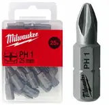 Біта MILWAUKEE, PH3, 25мм, (25шт), пластикова коробка — Photo 5